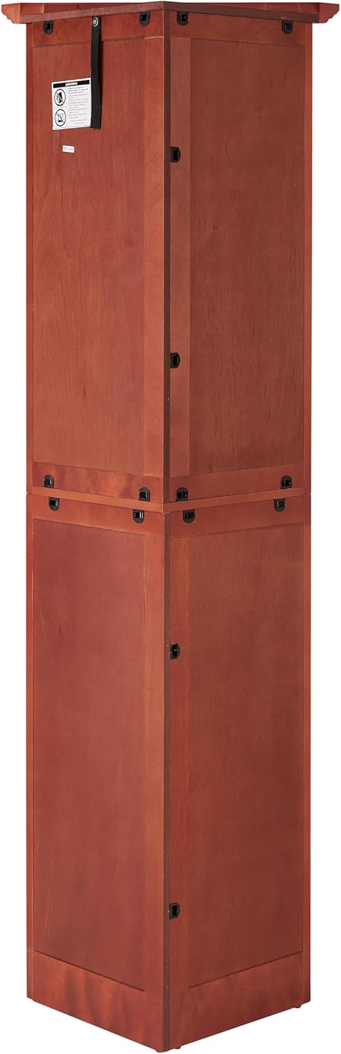 Vierniya Corner Storage Cabinet with 4-Tier Adjustable Shelves