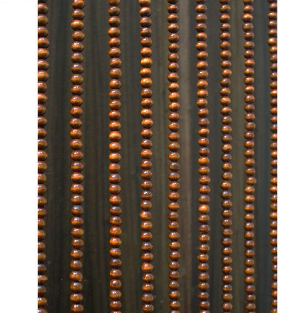 OKUOKA Brown Beaded Door Curtains for Doorways