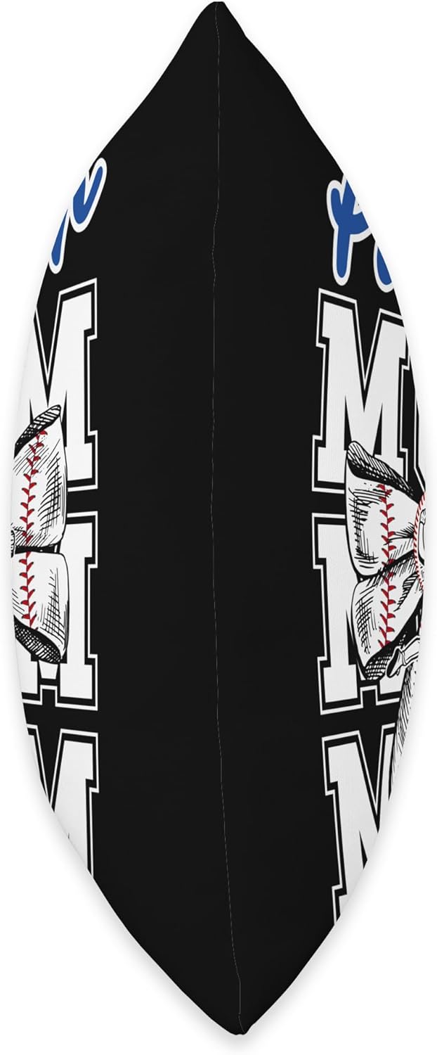 Baseball Pitcher Mom Coquette Throw Pillow