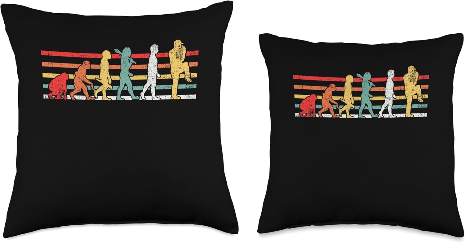 Baseball Pitcher Throw Pillow for Fans