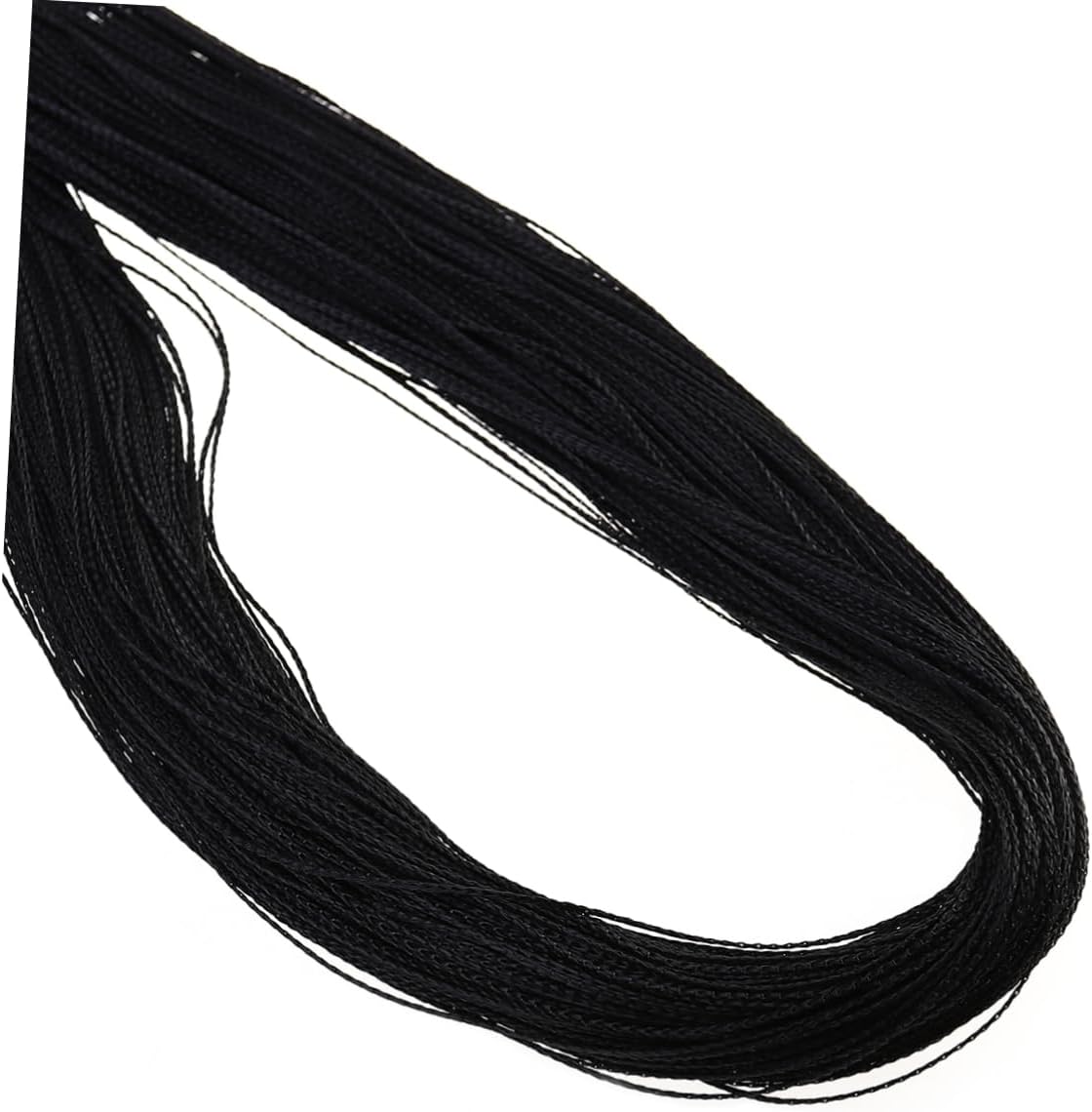 Rod Type Line Curtain Tassel Valance for Room Dividers Black String Curtain for Decor