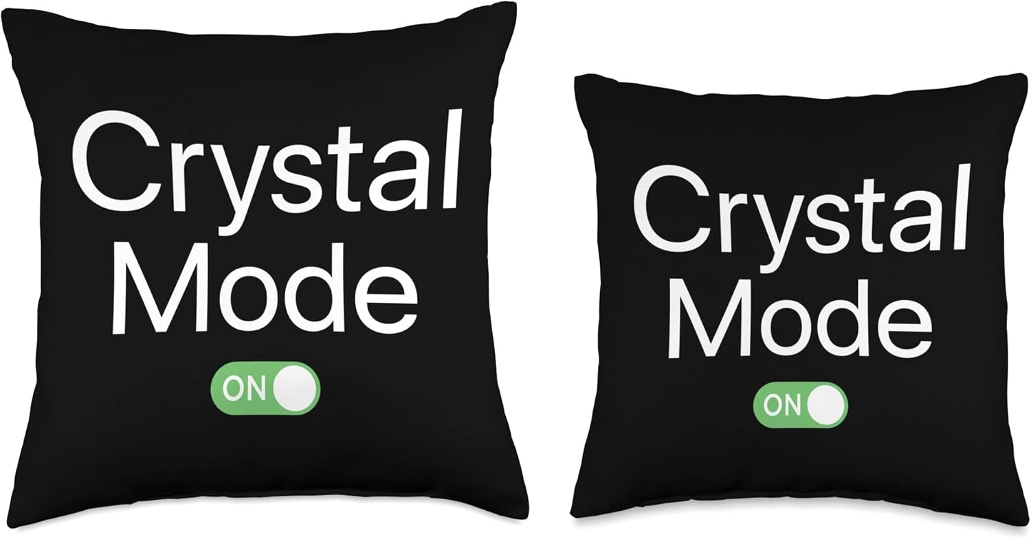 Crystal Mode On First Name Smartphone Design Throw Pillow