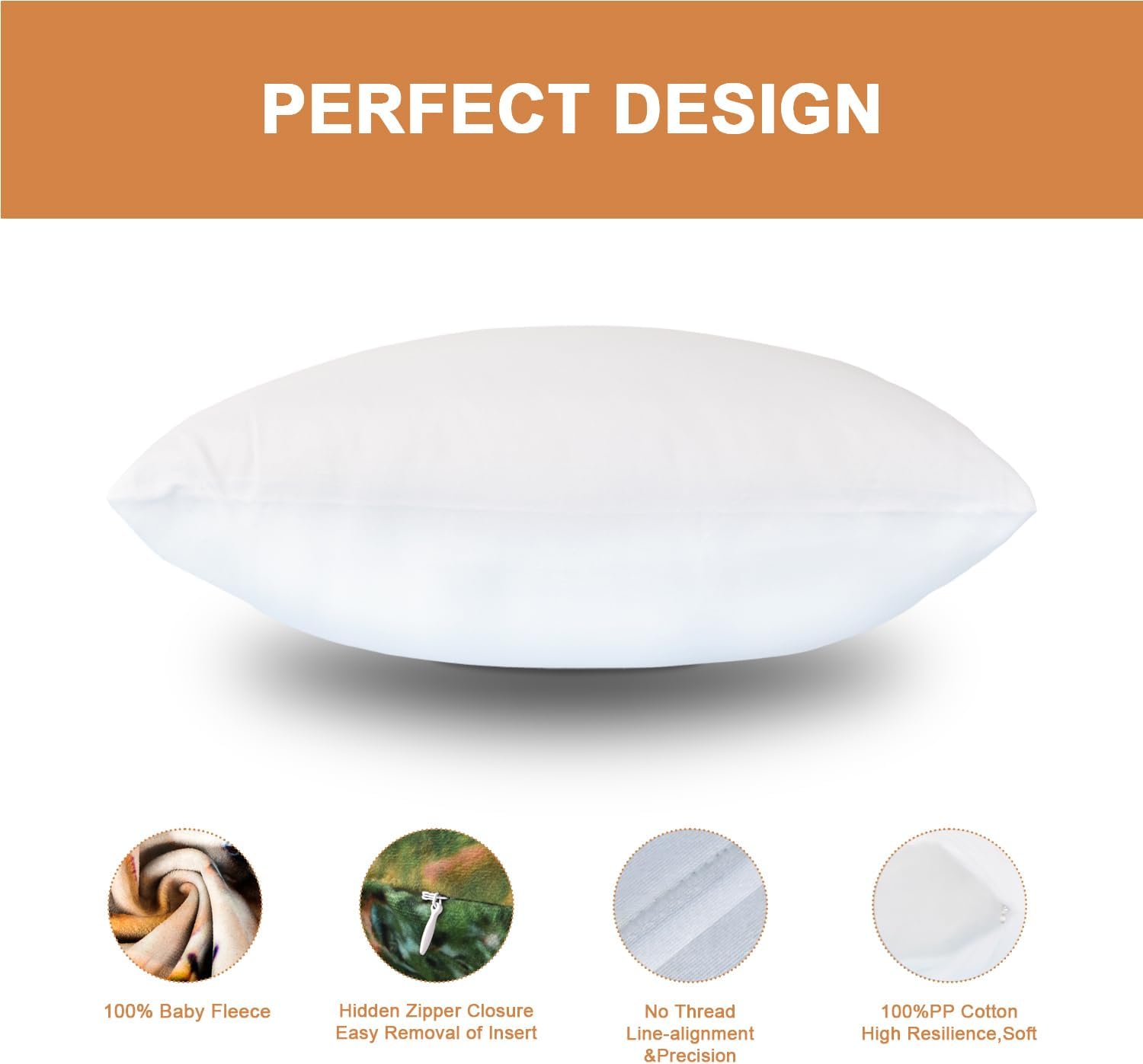 Custom Pillows with Picture 16x16 Personalized Throw Pillow Cover for Couples Family Friends