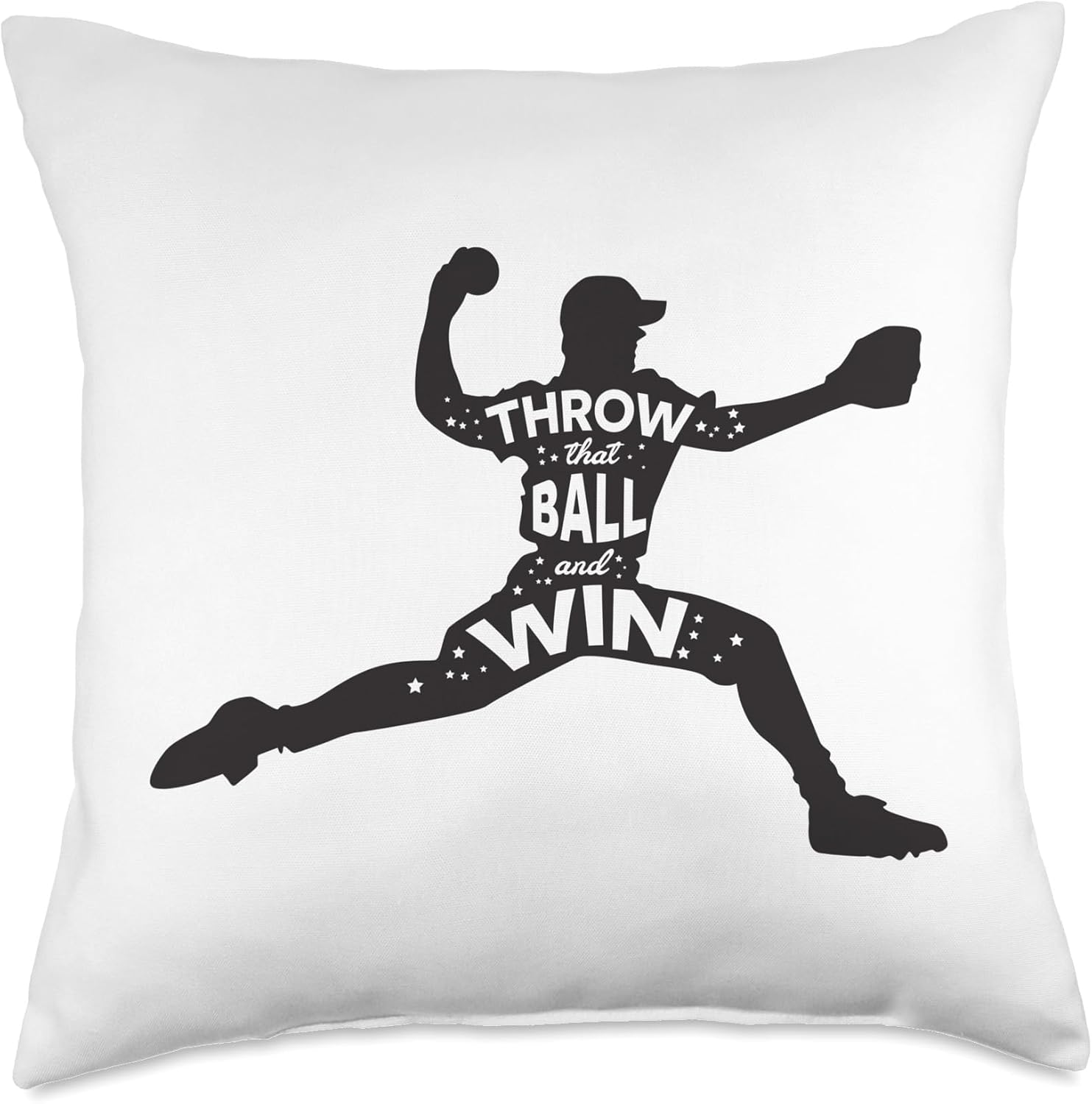 Throw That Ball And Win Baseball Throw Pillow