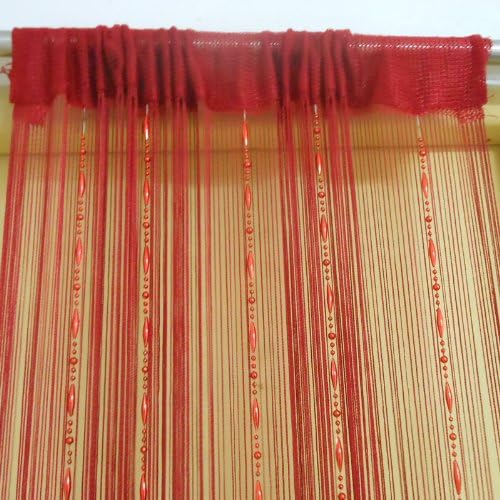Tangpan Dew Drop Beaded Door Curtain Divider Wine
