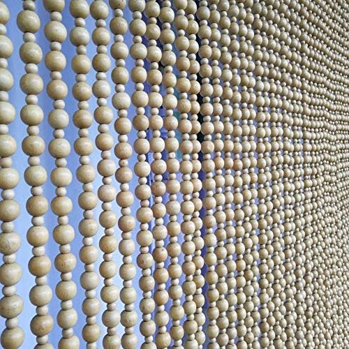 31 Strands Wood Beaded Curtain for Doorways