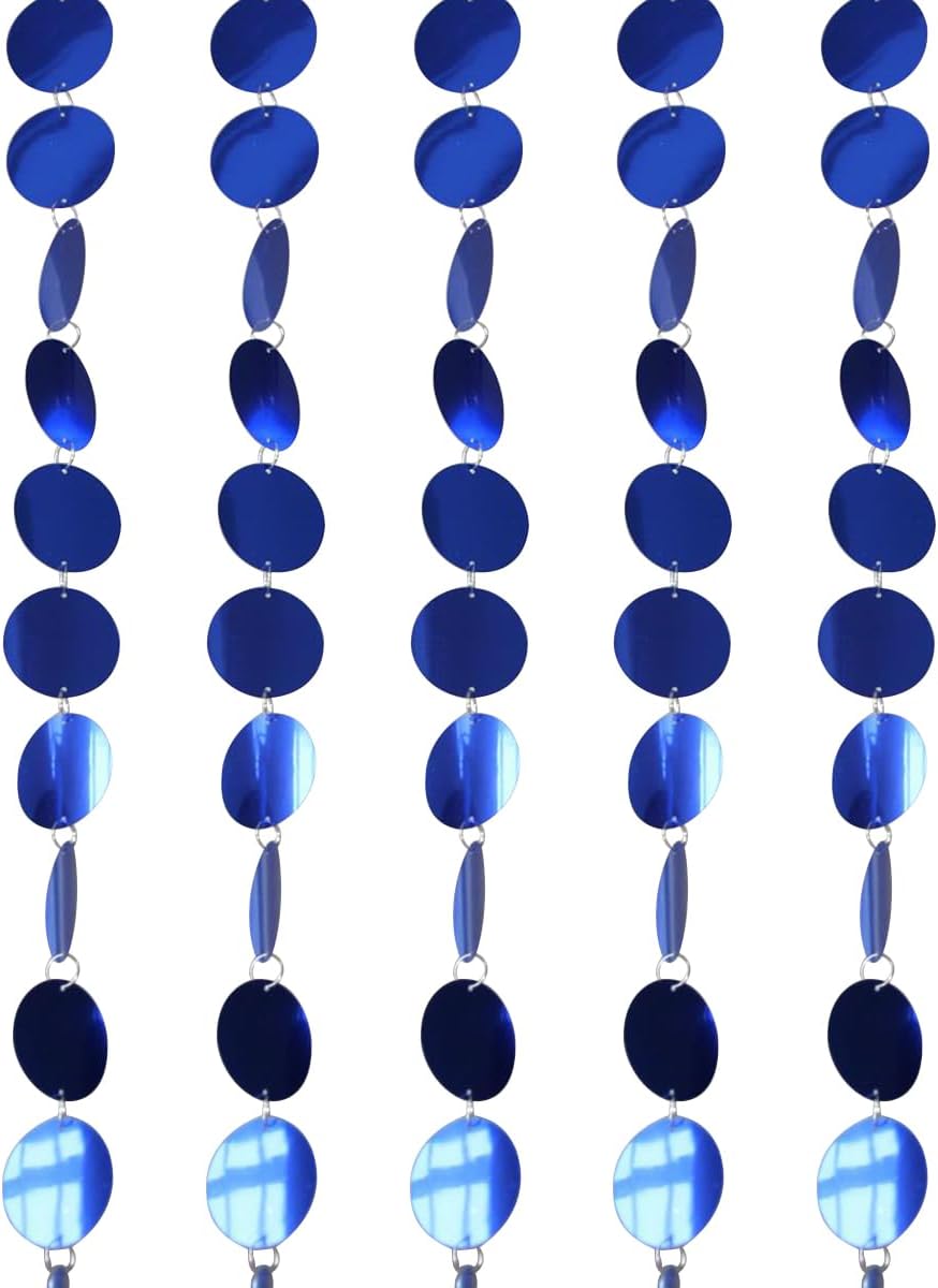 Queenbox 39 4in 5pcs Glitter Sequin Curtain Divider for Room and Wedding Backdrop