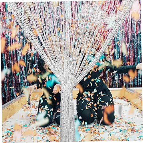 2pcs String Curtain Room Divider Elegant Tassel Door Curtain for Home Decor