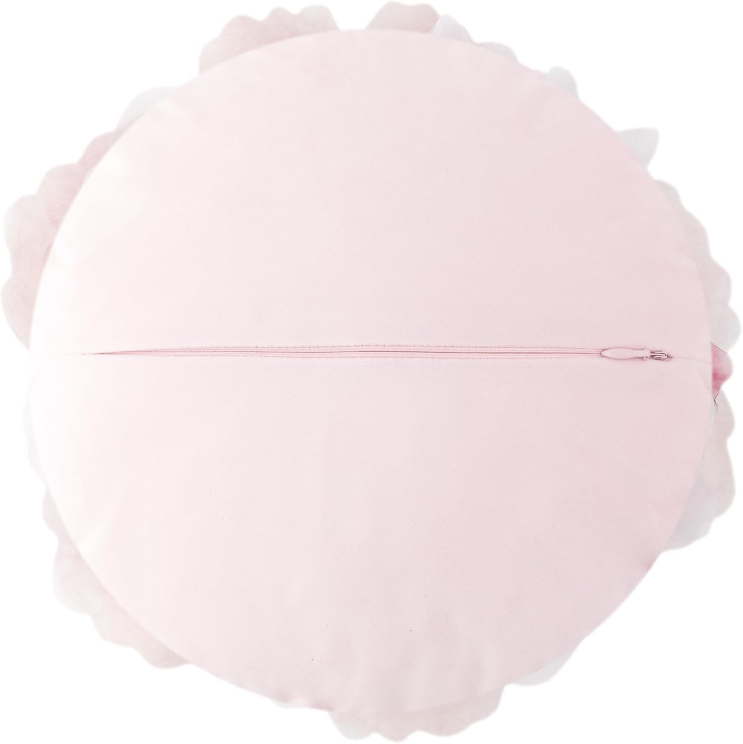 3D Peony Flower Throw Pillow with Insert Velvet and Chiffon Decor 12 Inch Red Gradient