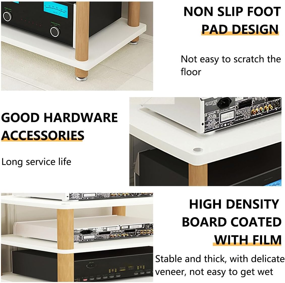 Kaverno 2 3 4 Tier Audio Video Media Stand