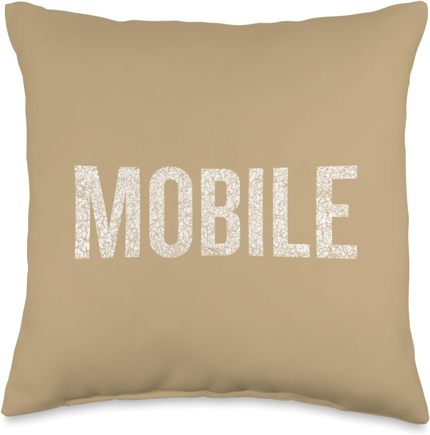 Mobile Throw Pillow - Vintage Distressed Design