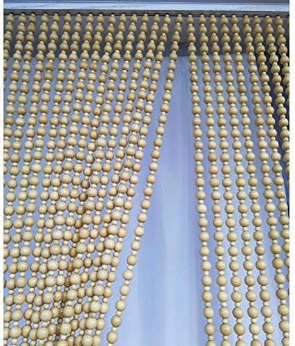 31 Strands Wood Beaded Curtain for Doorways