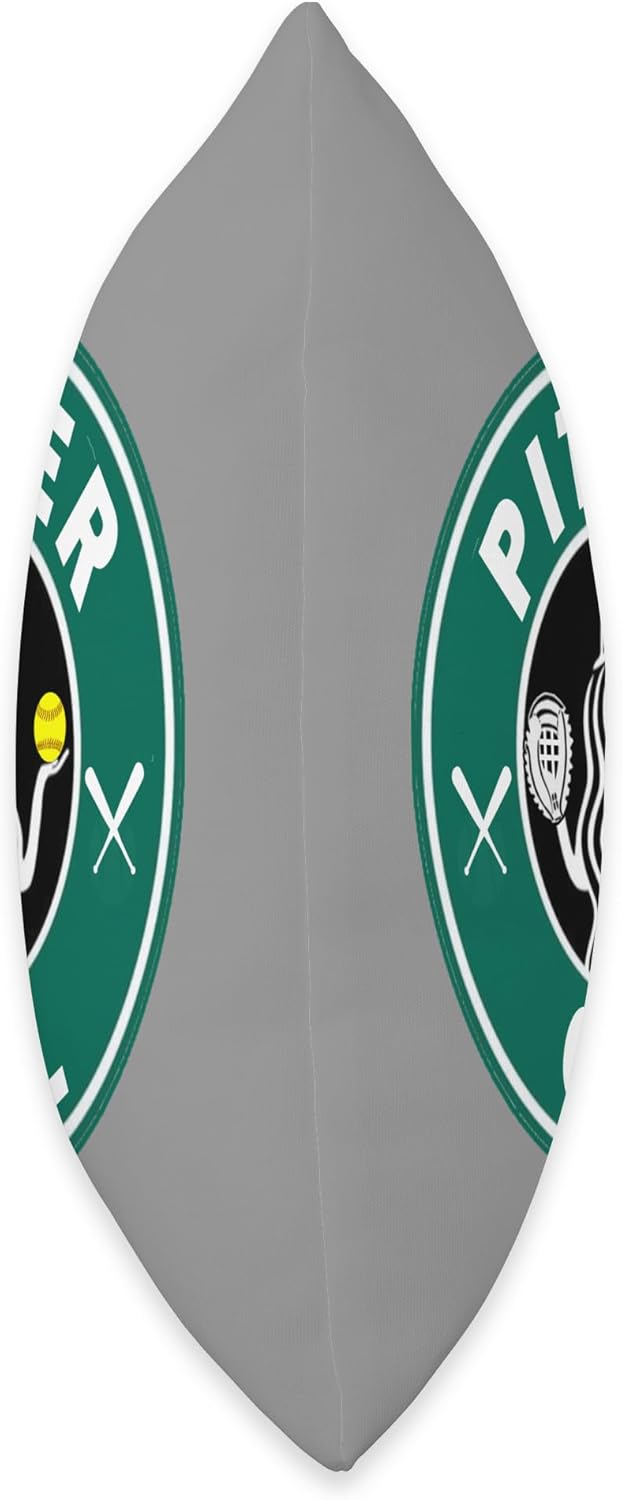 Softball Pitcher Throw Pillow for Girls Teen Fast Pitch Team Decor