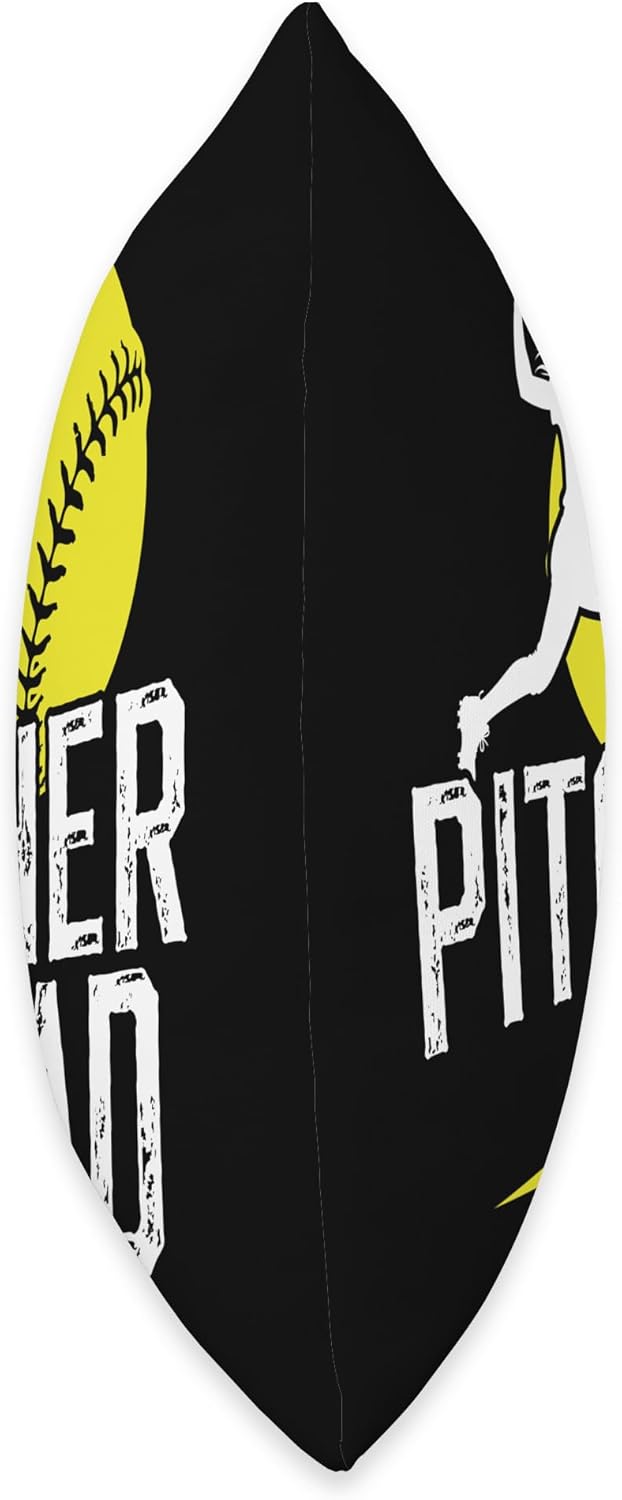 Softball Pitcher Dad Fathers Day Throw Pillow