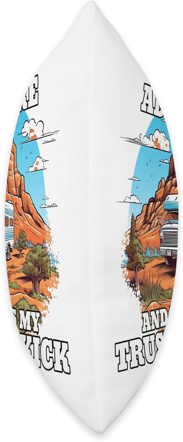 Caravan Mobile Home RV Camper Motorhome Throw Pillow 18x18 Multicolor 1