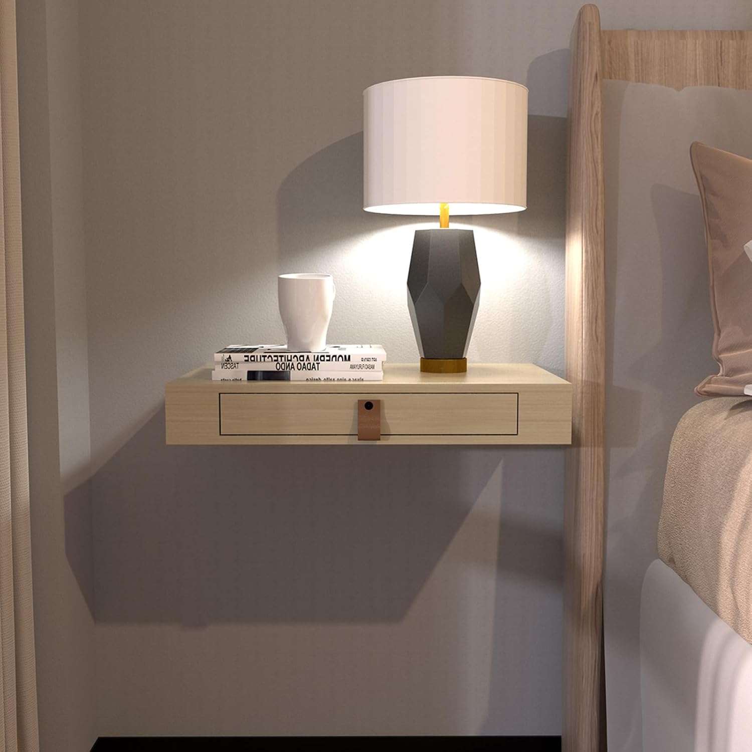 Bloddream Floating Nightstand with Drawer