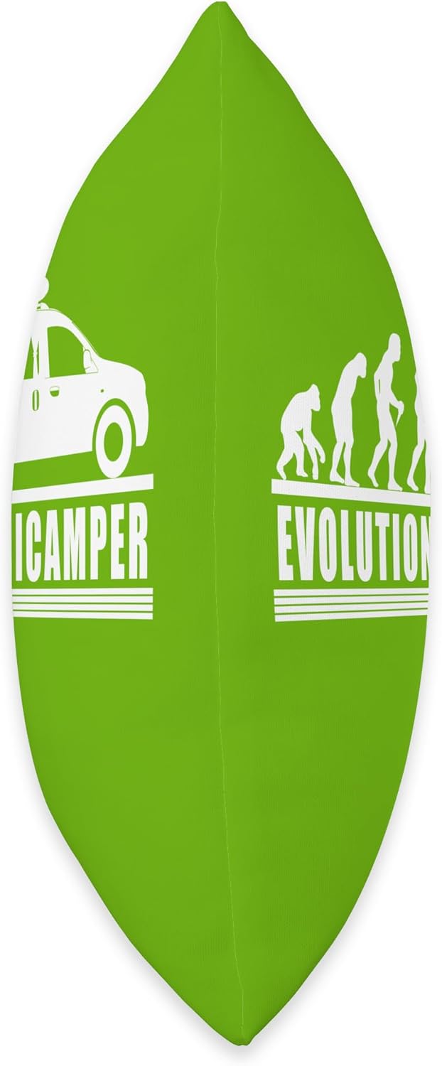 Camping Camper Microcamper Throw Pillow for Travelers