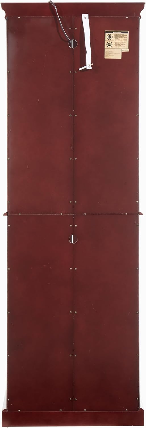 Glass Corner Curio Cabinet with Lights and Adjustable Shelves