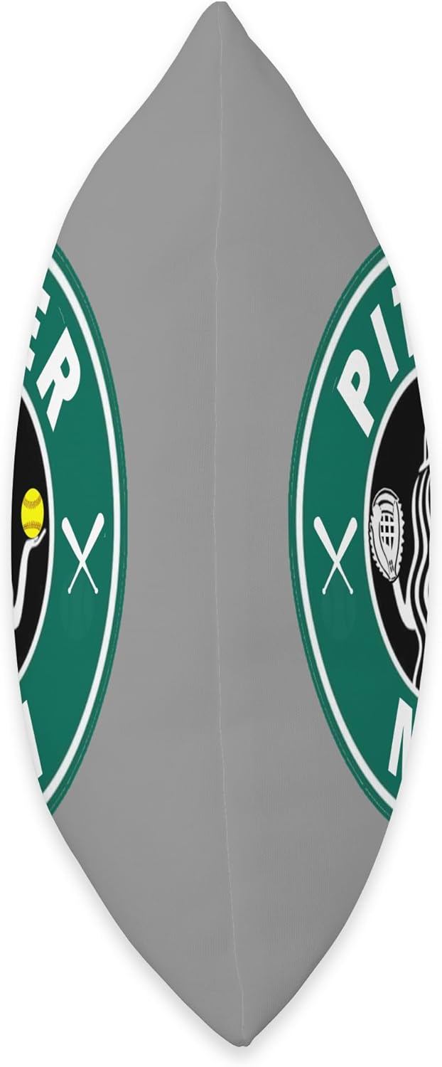 Softball Pitcher for Girls Throw Pillow 16x16 Multicolor