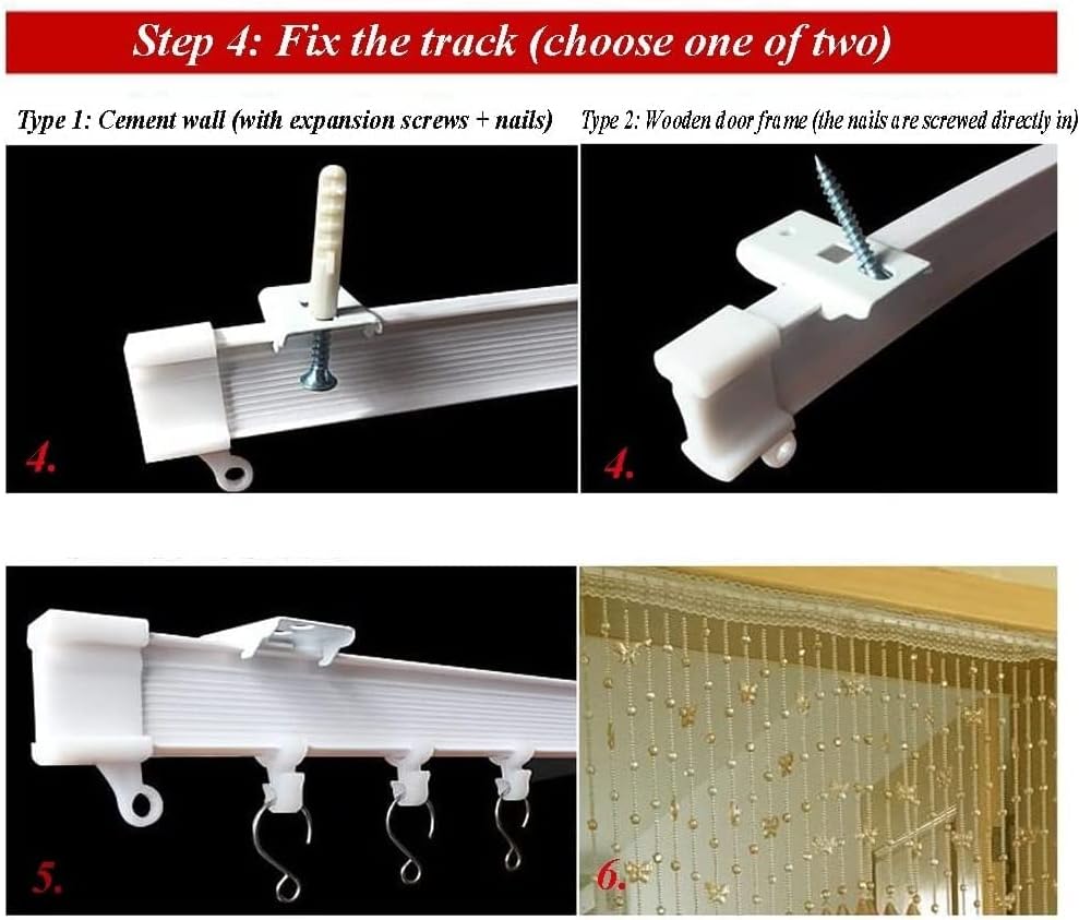 ZHANGQINGXIU Crystal Beaded Curtain for Home Decor and Parties