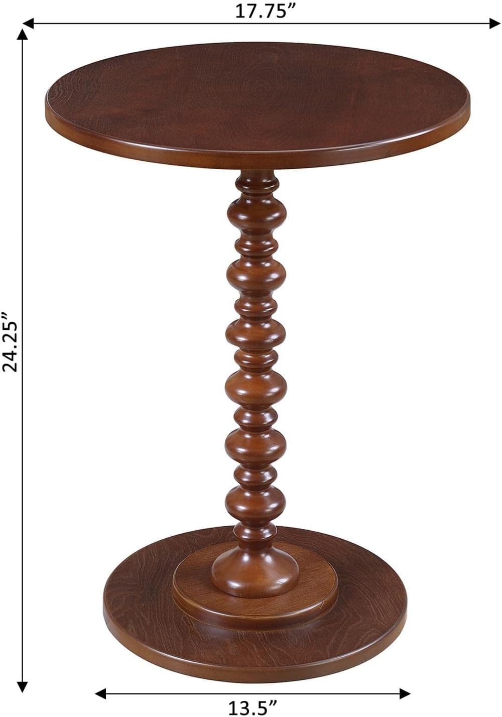 Palm Beach Spindle End Table 1775 Traditional Round Living Room