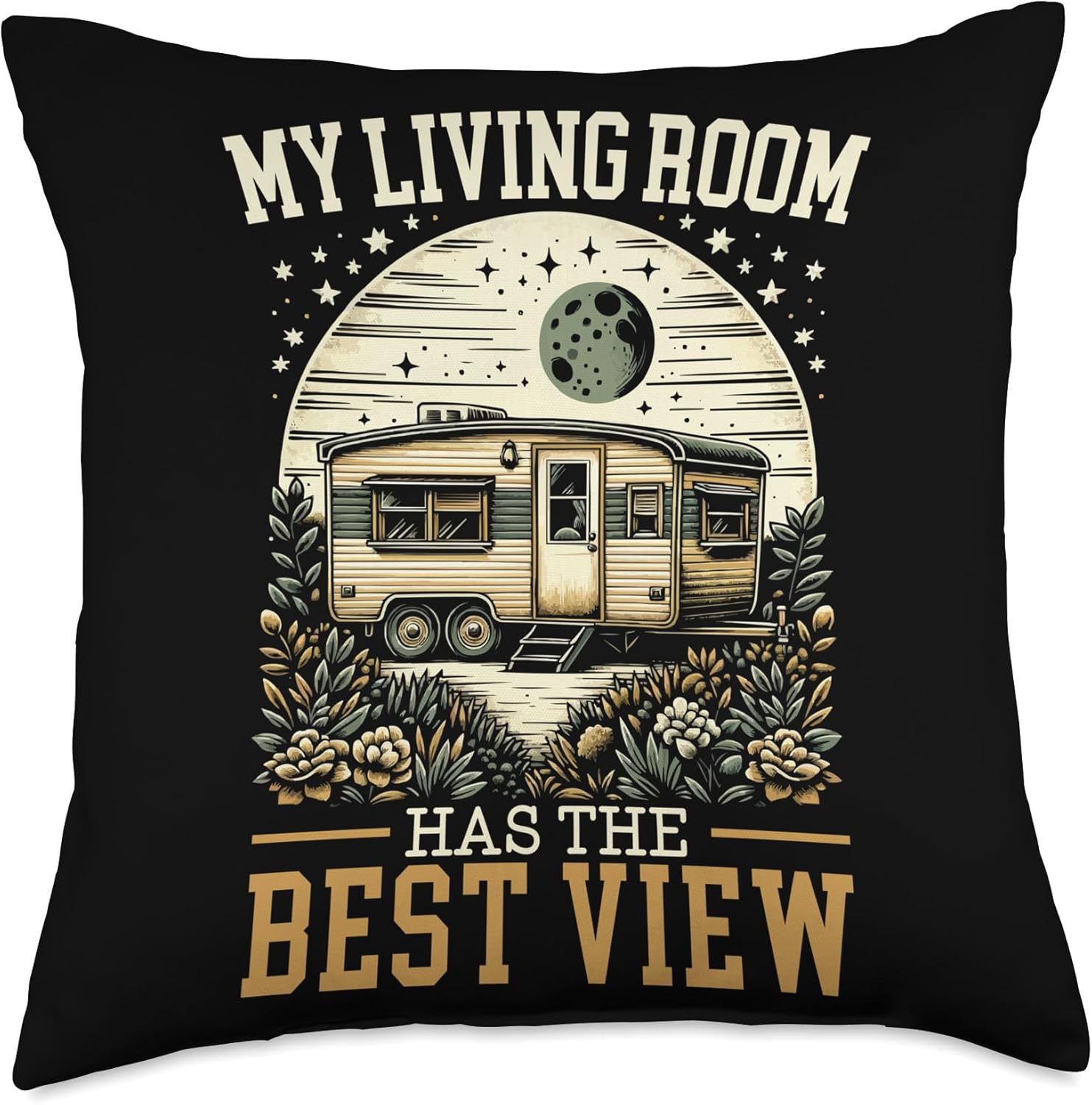 Mobile Home Throw Pillow for Motorhome Campers