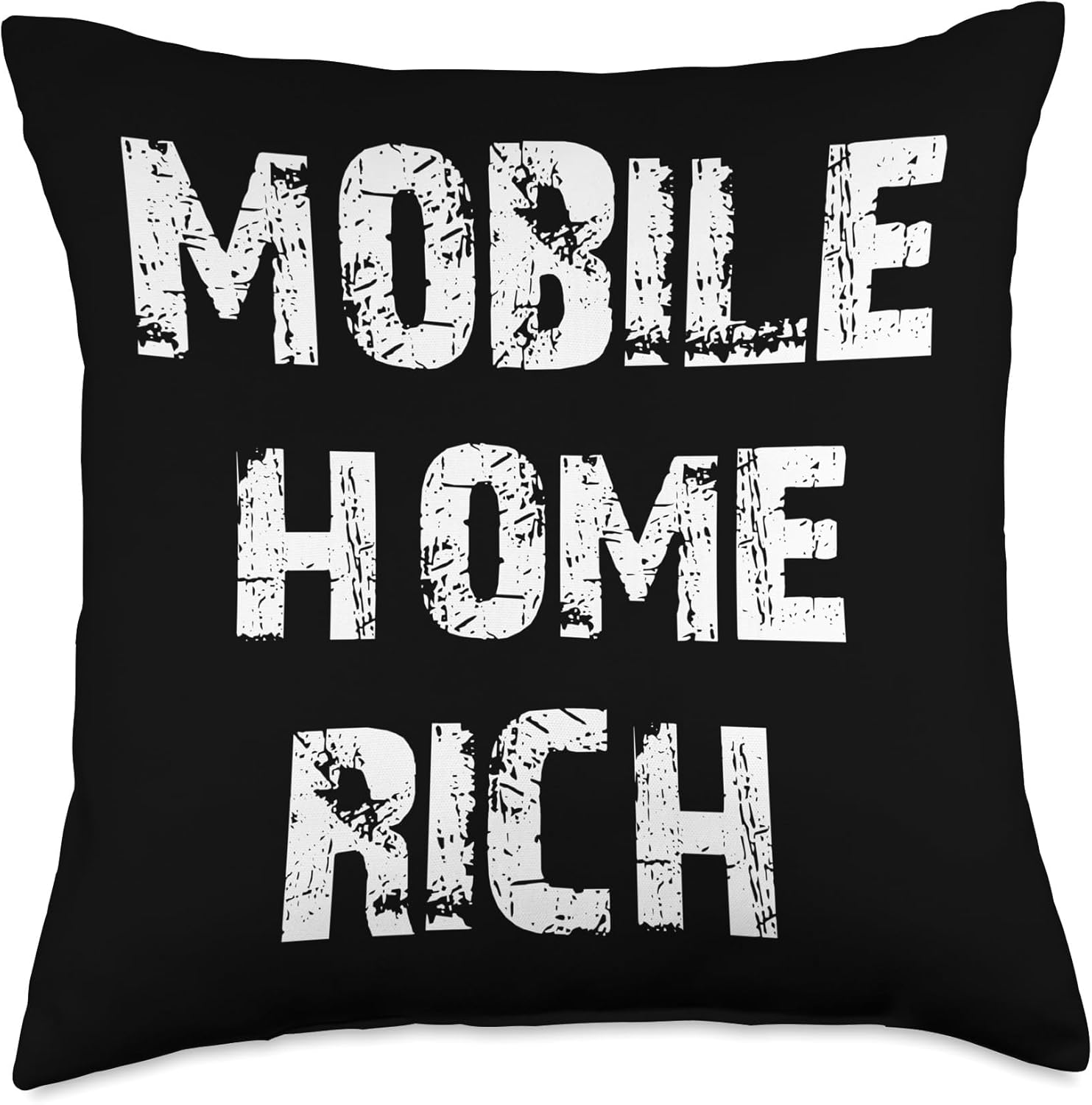 TheUntucked Mobile Home Rich Throw Pillow