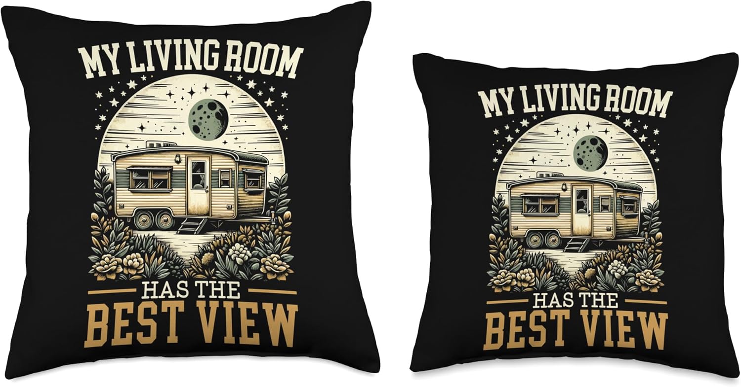 Mobile Home Throw Pillow for Motorhome Campers