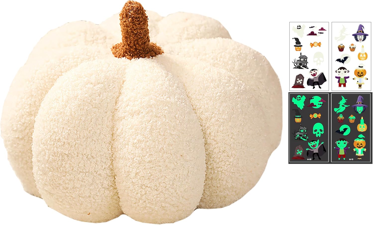 Cute Pumpkin Shaped Throw Pillow for Halloween Decor