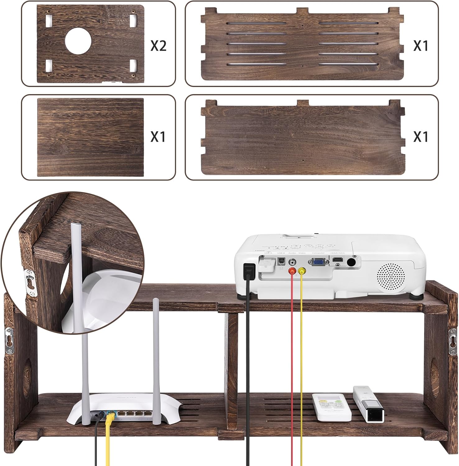 Floating Shelf for TV and Media Equipment