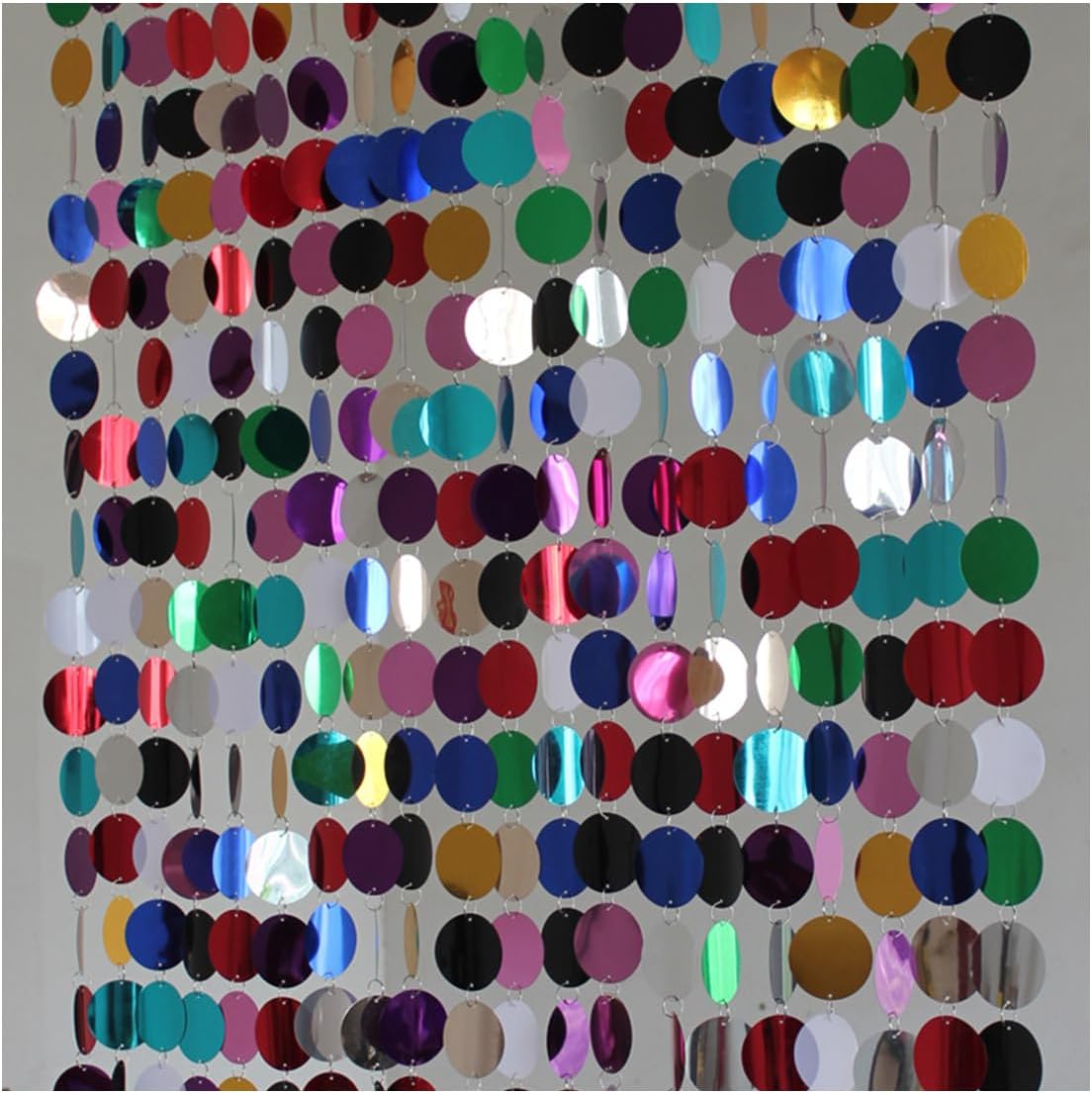 Queenbox 394in 5pcs Glitter Sequin Beaded Curtain