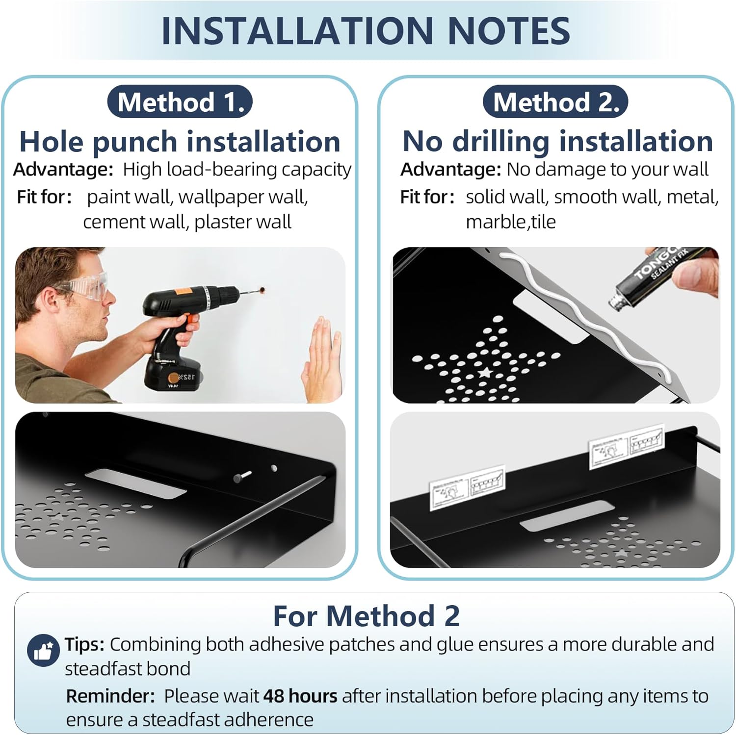 Projector Shelf with Cable Management and Ventilation