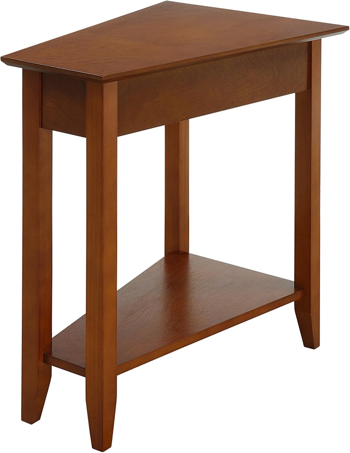 Convenience Concepts American Heritage Wedge End Table 24 Classic Storage Shelf