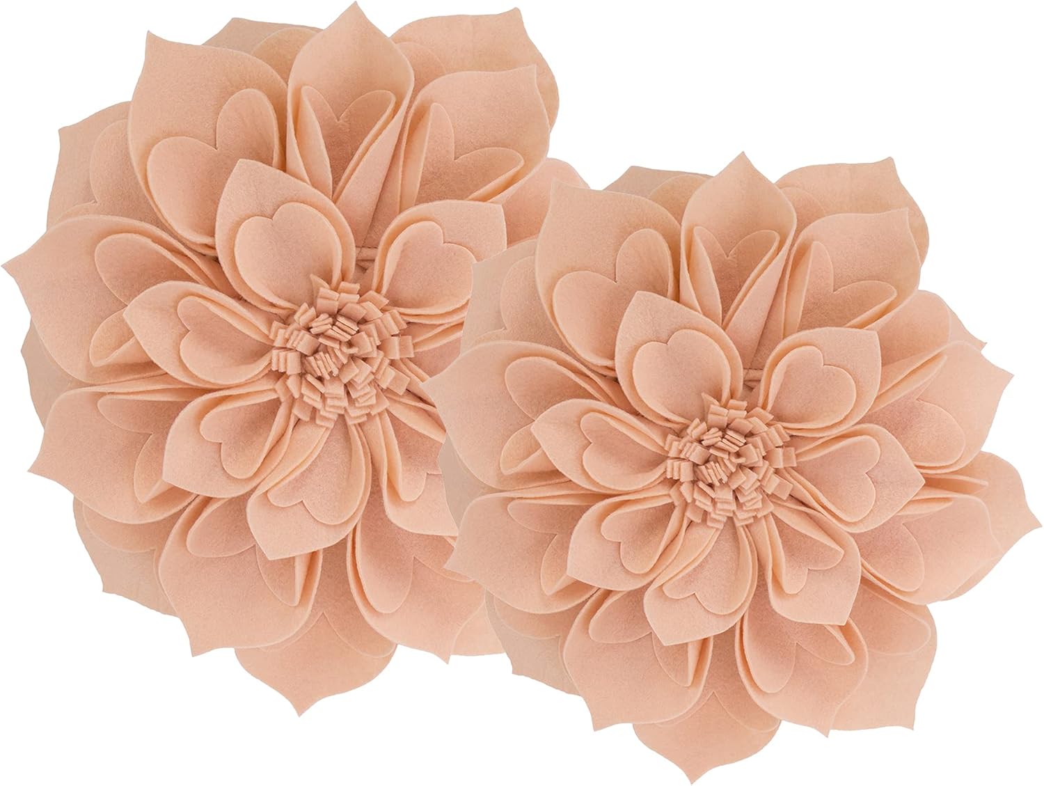 Fennco Styles 3D Heart-Shaped Rose Throw Pillow 13 Round