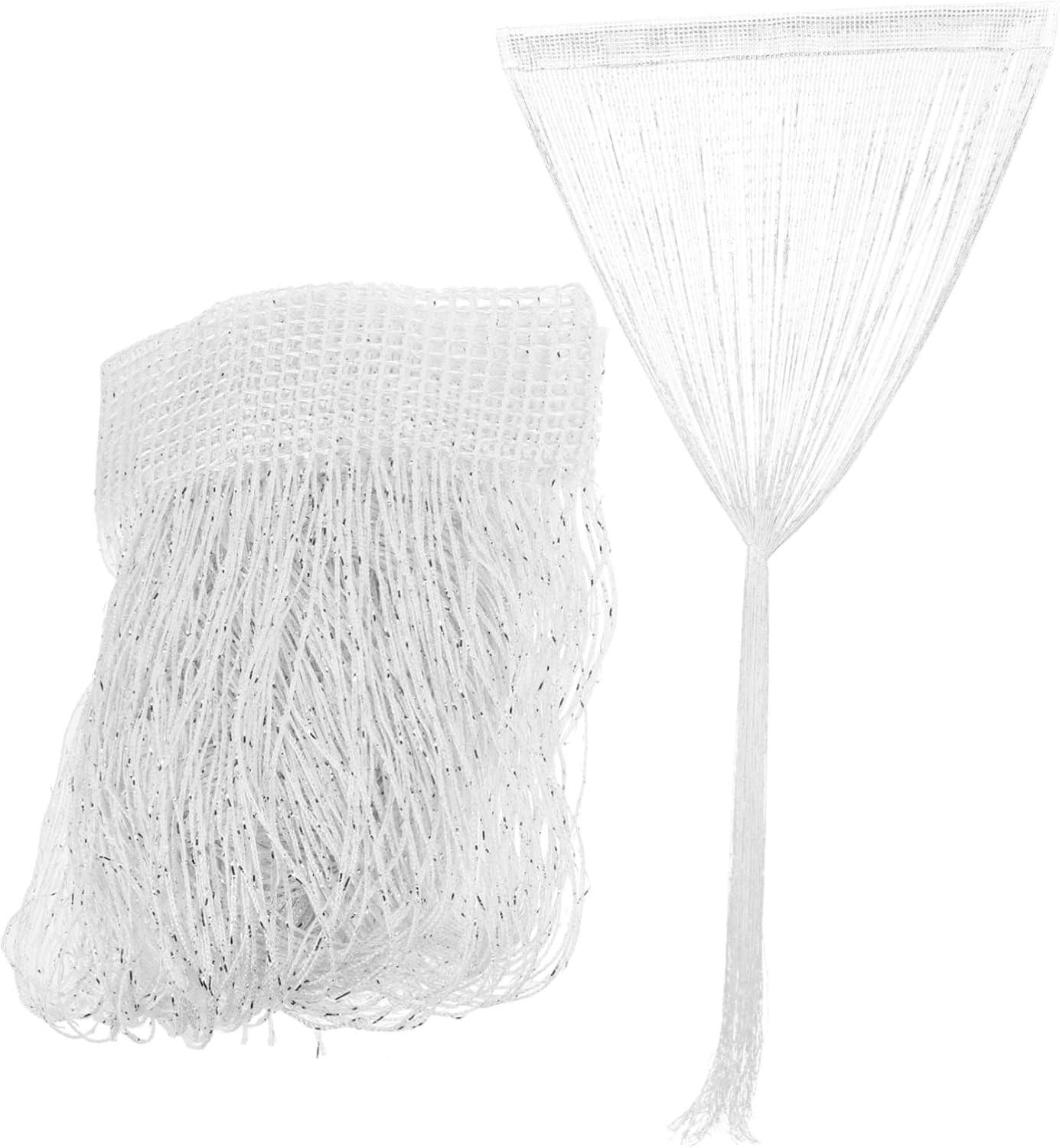 2pcs String Curtain Room Divider Elegant Tassel Door Curtain for Home Decor