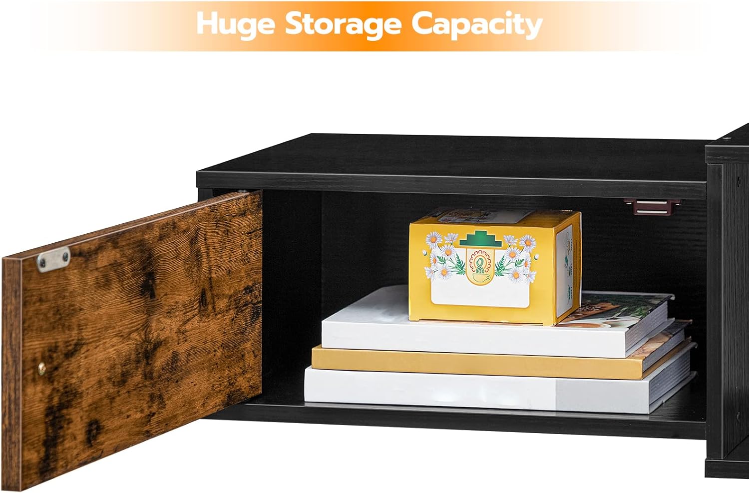 HOOBRO 55 Floating TV Stand with Power Outlets