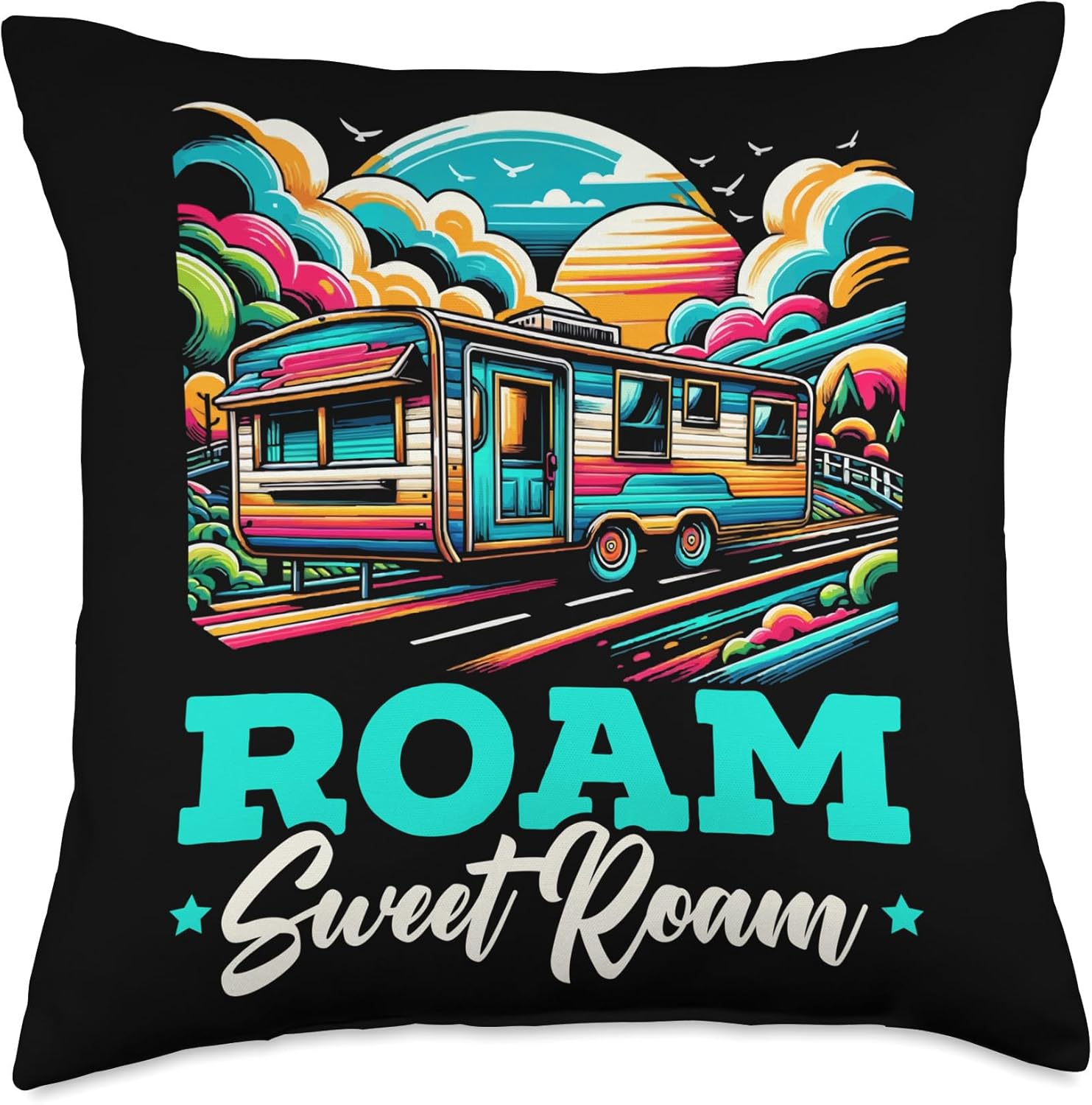 Mobile Home Throw Pillow for Motorhome Trailers