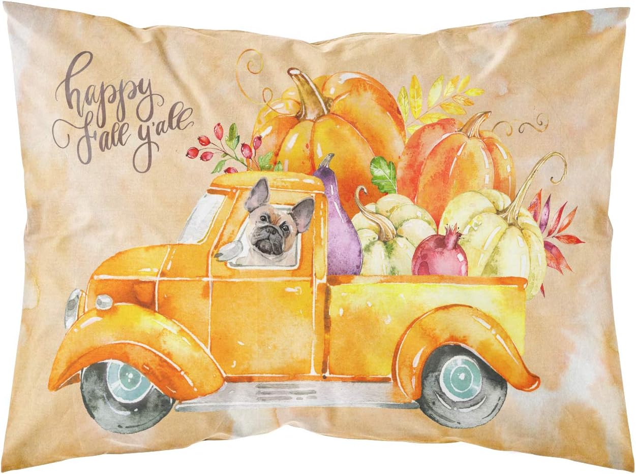 Carolines Treasures Fall Harvest Fawn French Bulldog Pillowcase Standard