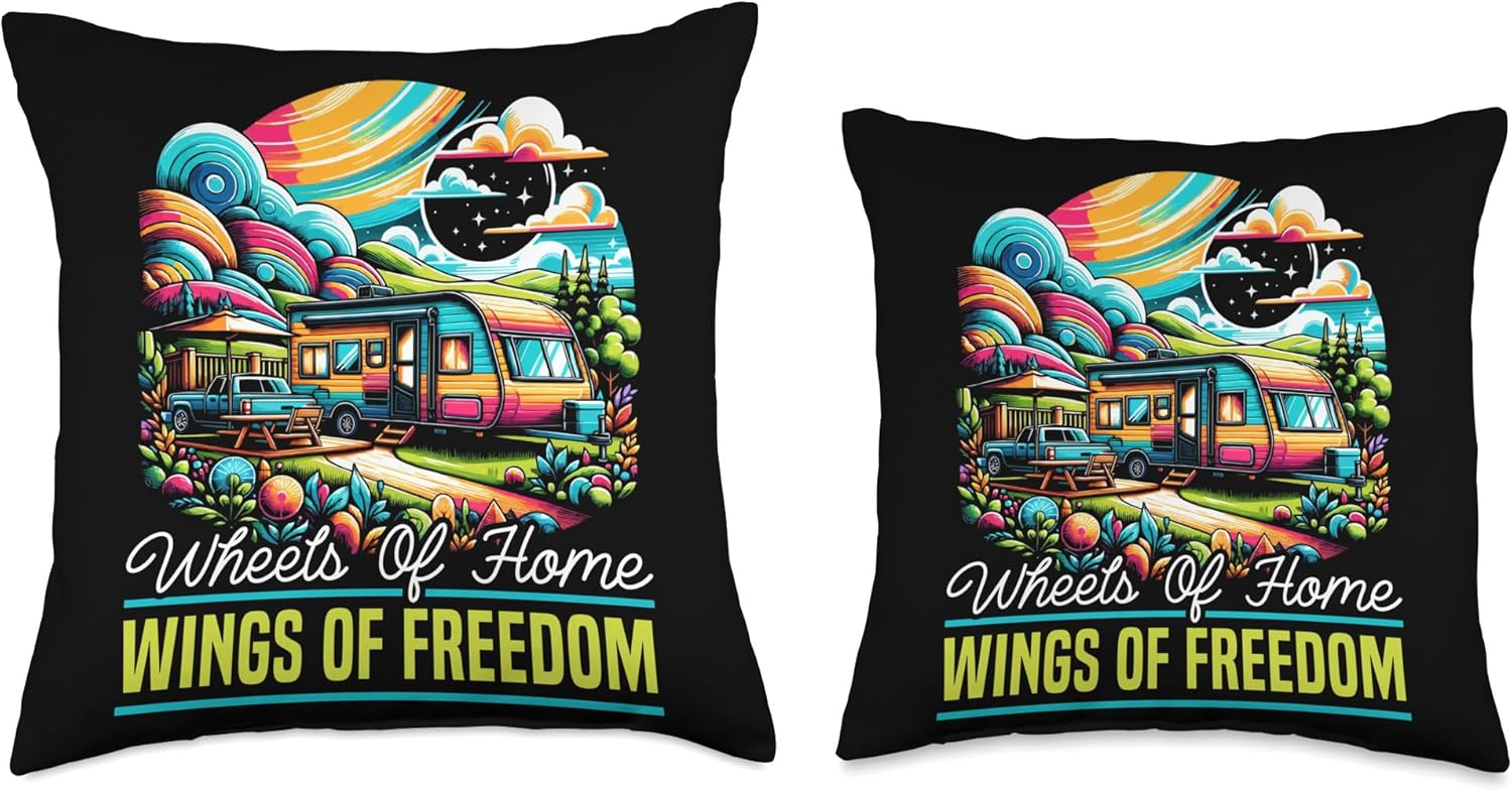 Mobile Home Decor Throw Pillow for Motorhome Trailers