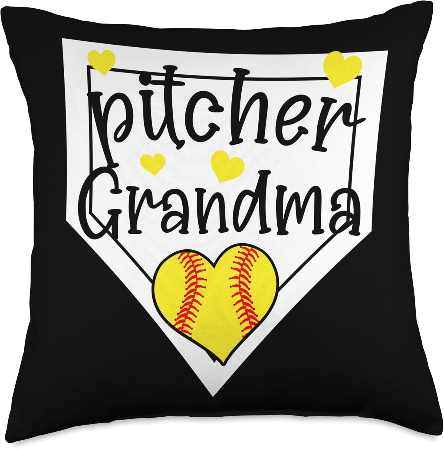 Softball Pitcher Grandma Mothers Day Throw Pillow