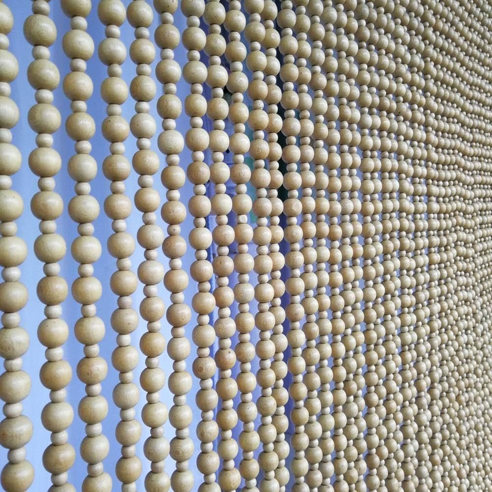 31 Strands Wood Beaded Curtain for Doorways