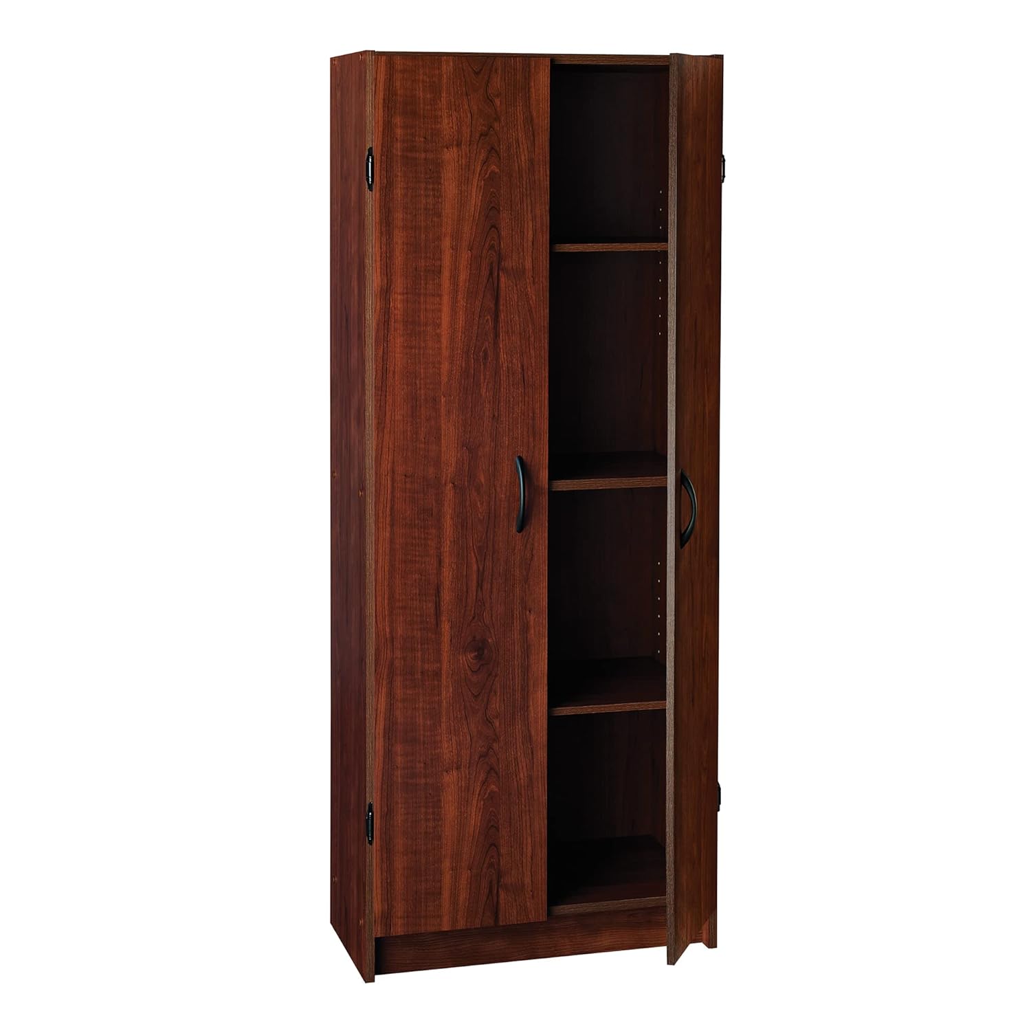 ClosetMaid Dark Cherry Pantry Cabinet with 2 Doors and Adjustable Shelves