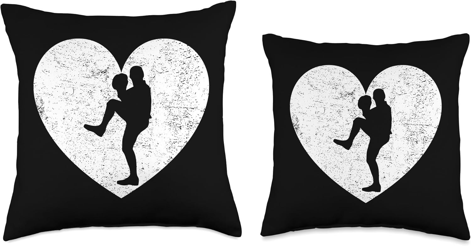 Distressed Baseball Pitcher Throw Pillow for Teens and Kids