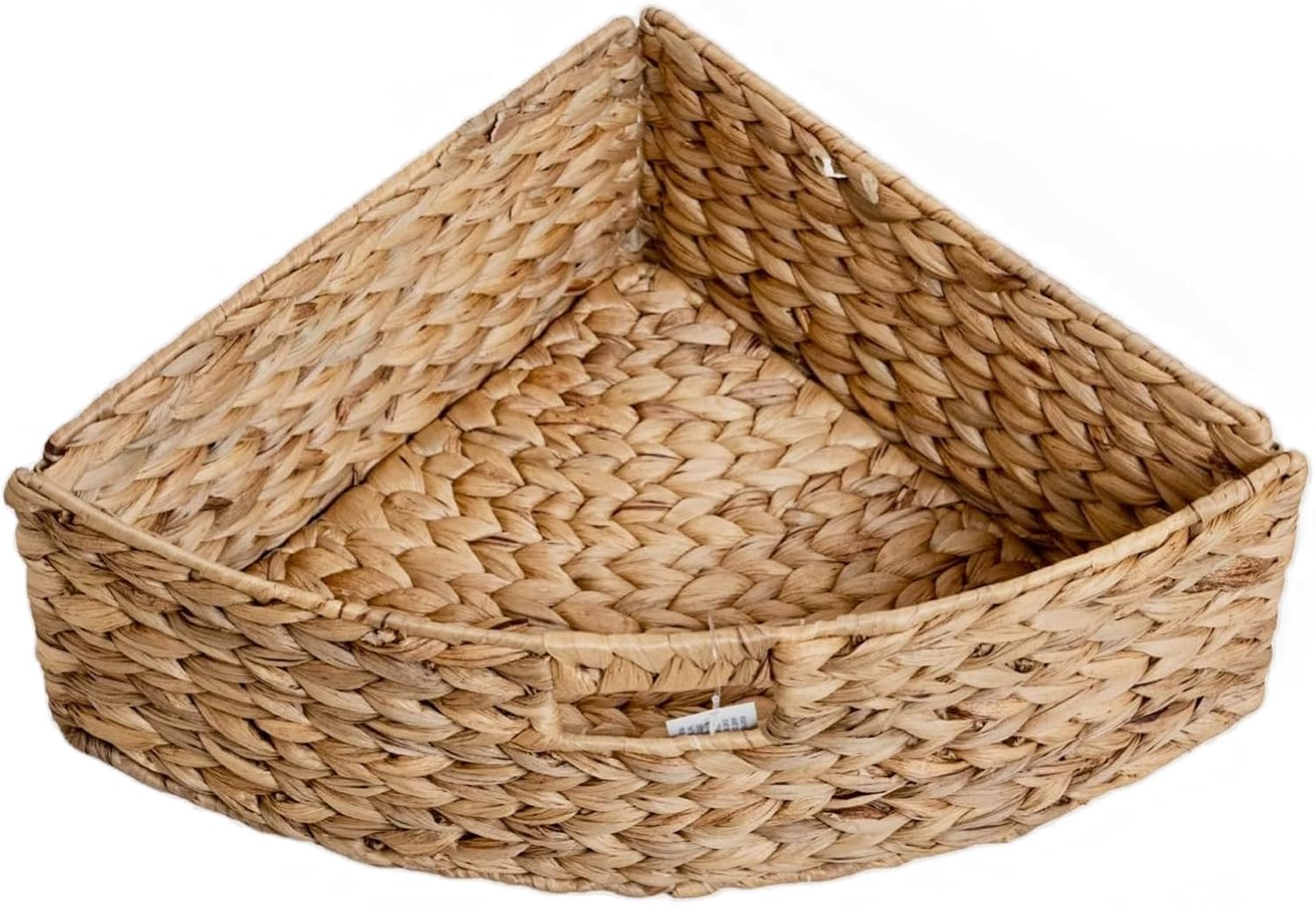 eHemco Hampton Meadows 3 Tier Corner Table with 3 Wicker Baskets Pink