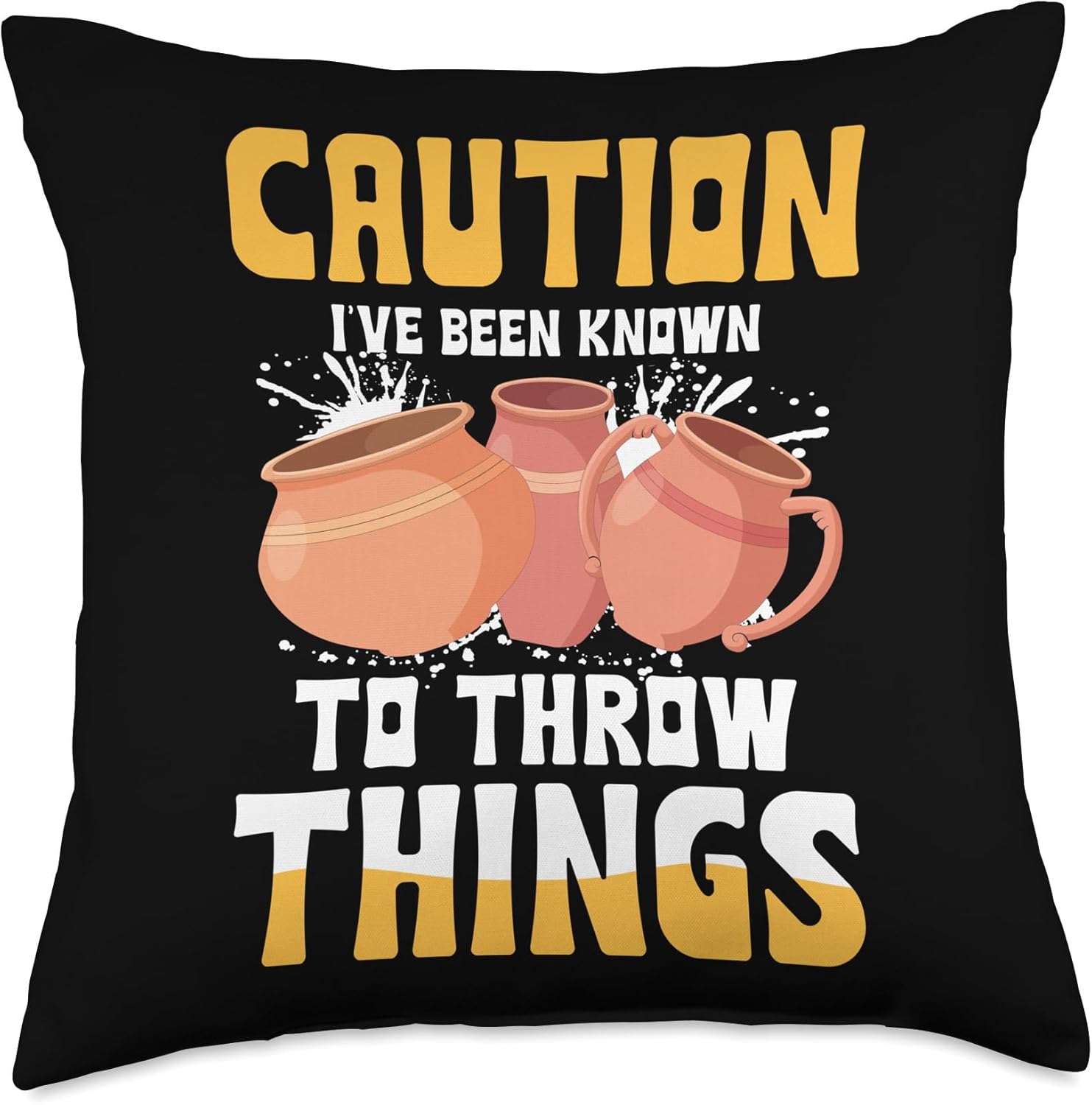 Pottery Clay Ceramics Clay Pitcher Craft Throw Pillow