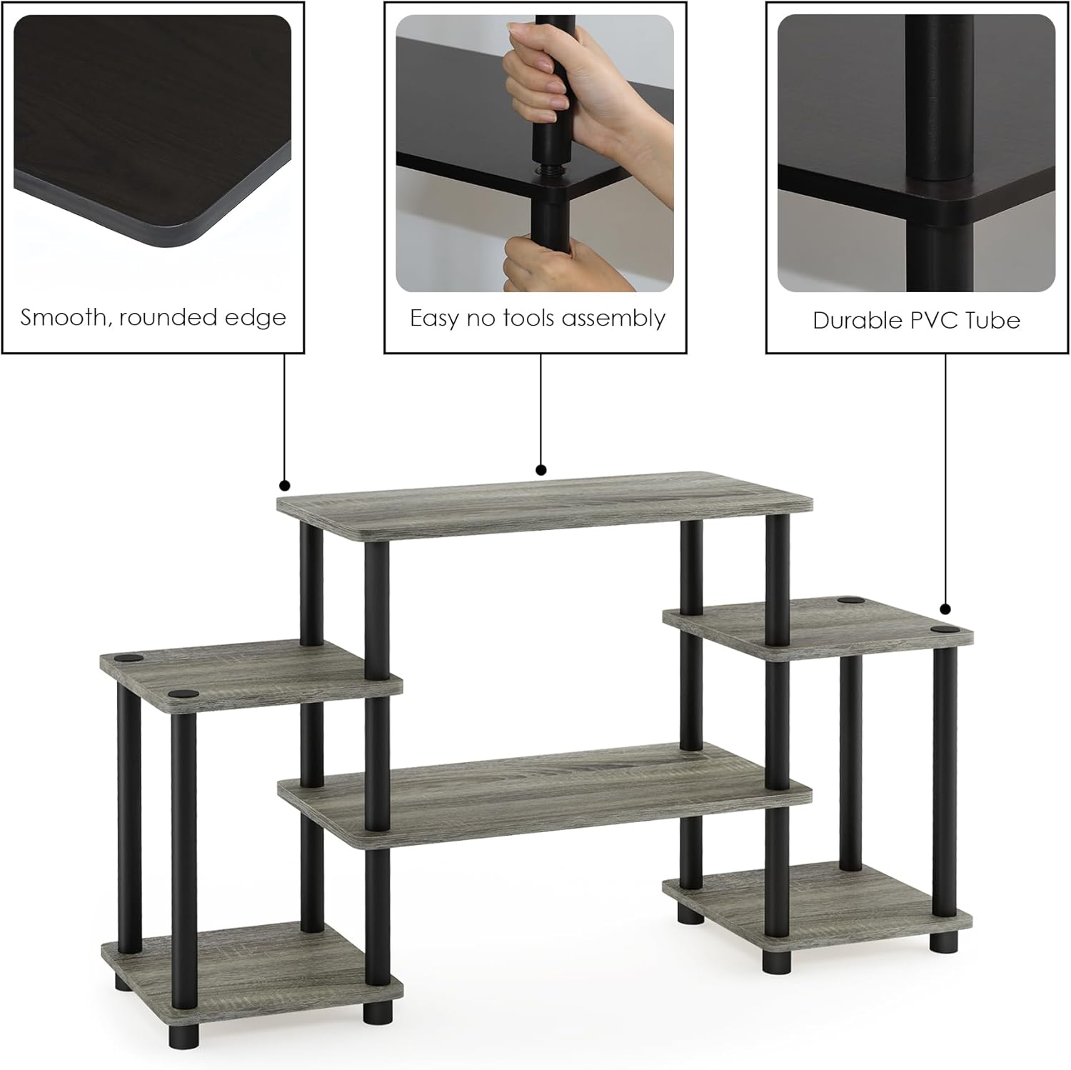 Furinno Turn-N-Tube Entertainment Center No Tools