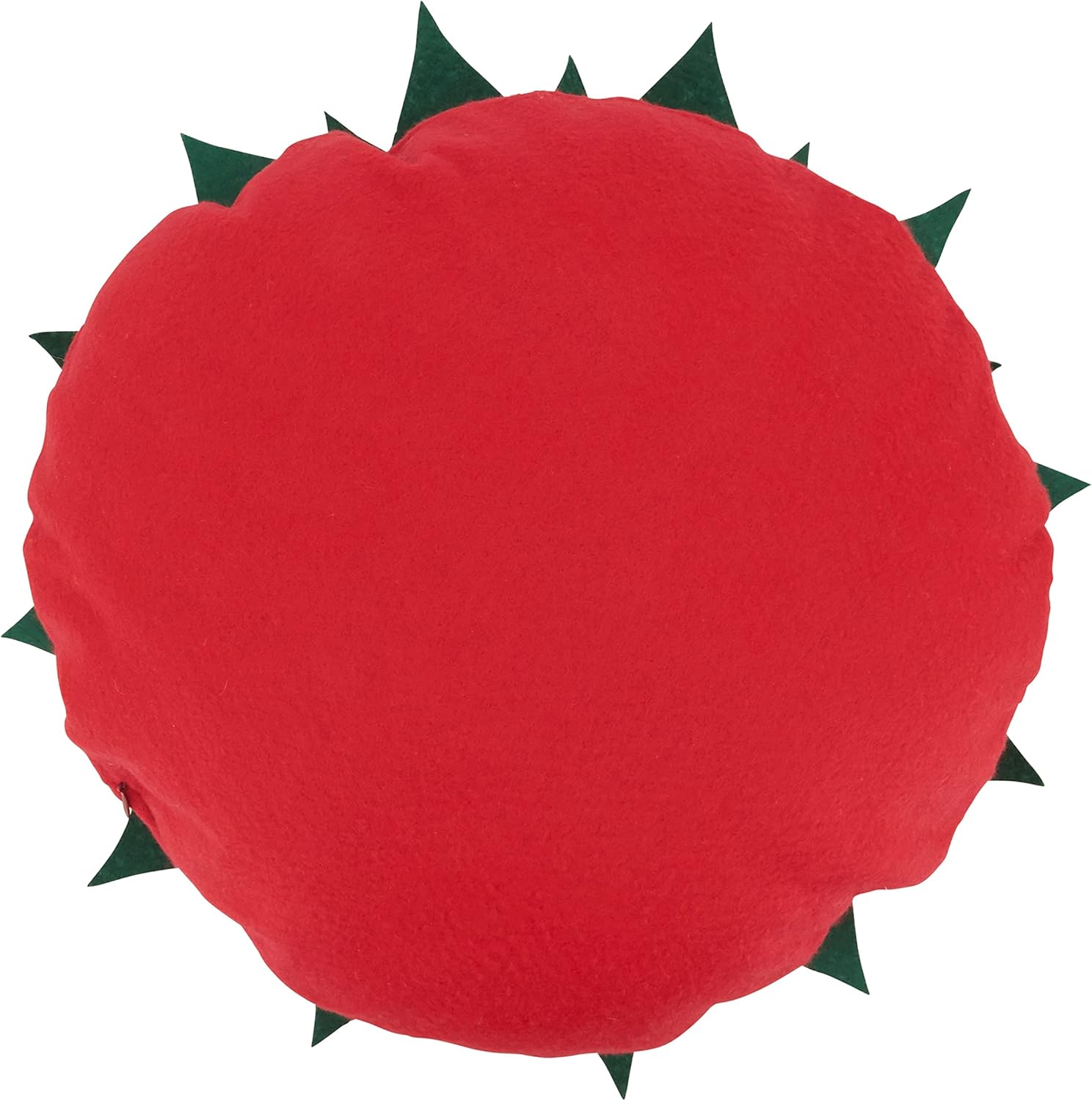 Saro Lifestye Felt Poinsettia Throw Pillow with Poly Filling