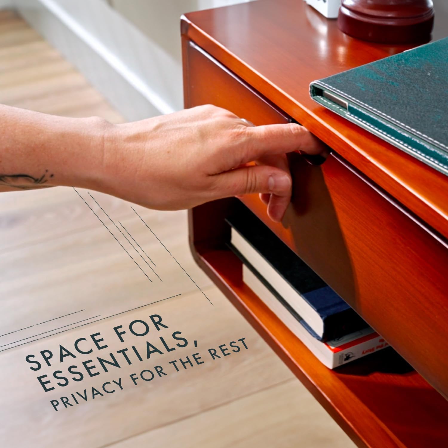 Comfify Modern Floating Nightstand with Drawer