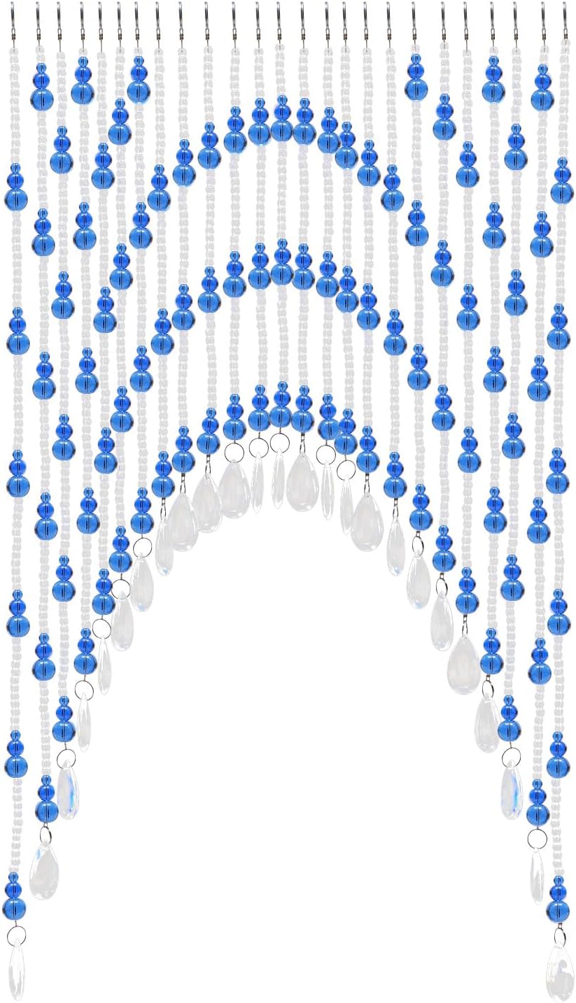 25 Strings Beaded Curtain for Doorway Privacy Decor