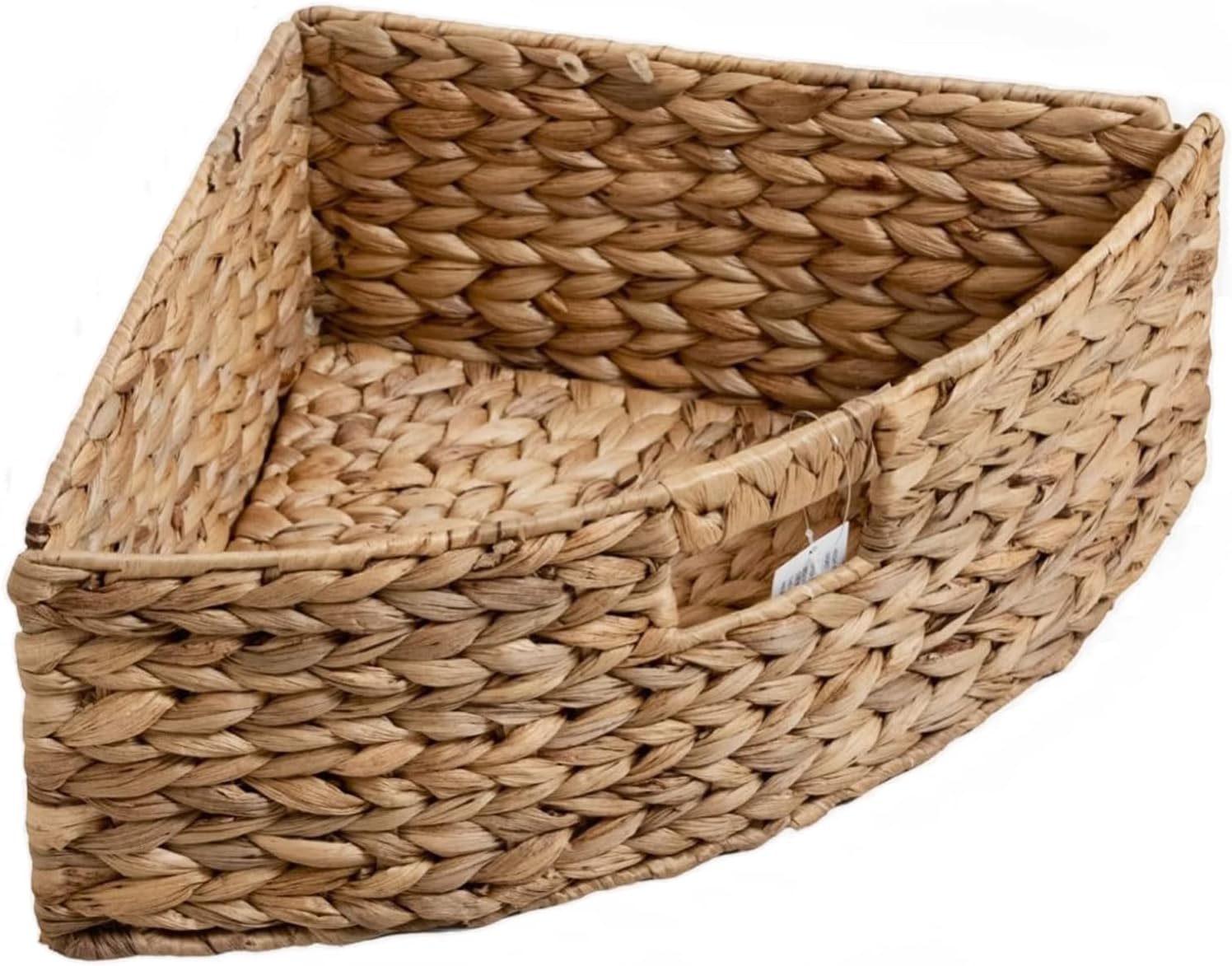 eHemco Hampton Meadows 3 Tier Corner Table with 3 Wicker Baskets Pink